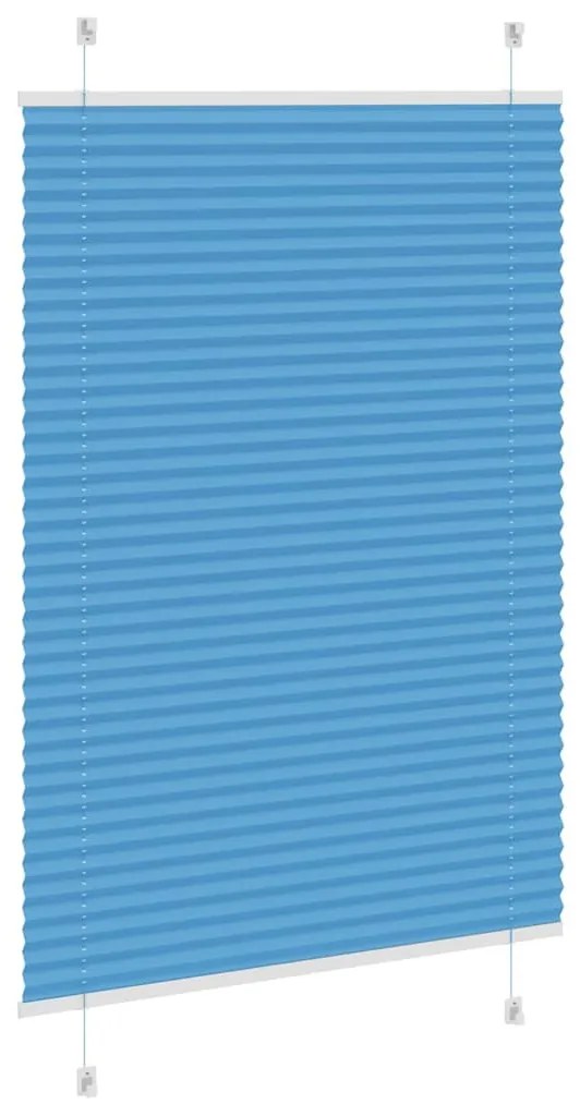 pliszírozott redőny kék 100x100 cm szövetszélesség 99,4 cm