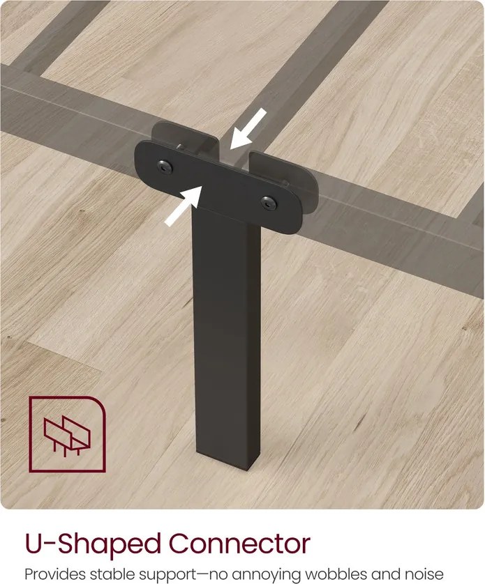 Ágykeret, fém, 90 x 190 cm, fekete