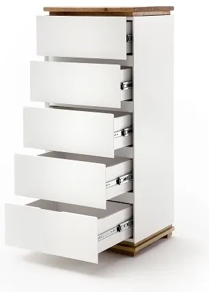 ARVI komód, fehér/tölgy