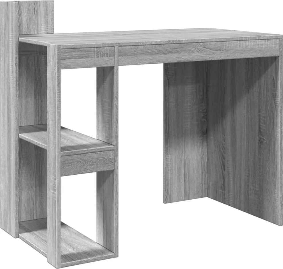 vidaXL szürke sonoma színű szerelt fa irodai asztal 103,5x56,5x94 cm