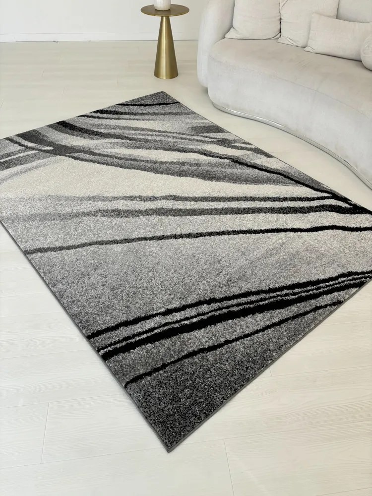 Nora 6038 szürke modern szőnyeg 60x220 cm