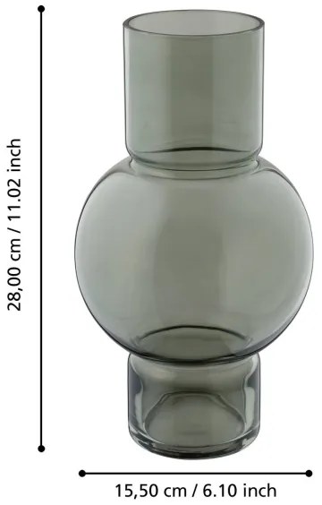 Eglo 421232 - Üvegváza AMPITABE 28x15,5 cm zöld