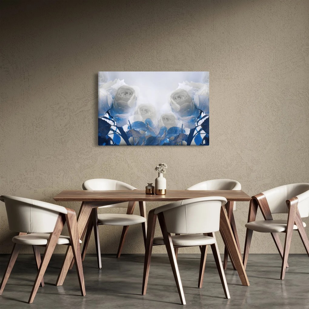 Kép - Fehér rózsa (90x60 cm)