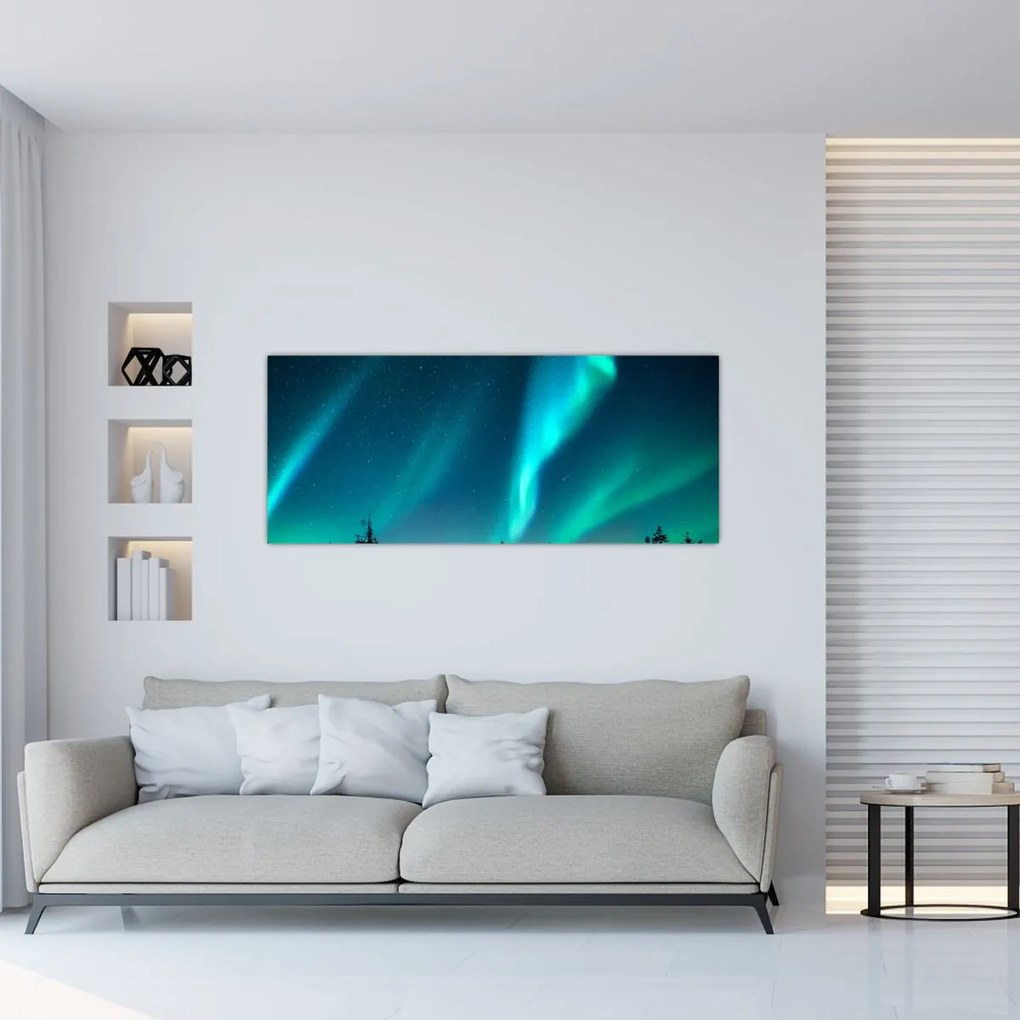 Kép - Aurora Borealis (120x50 cm)