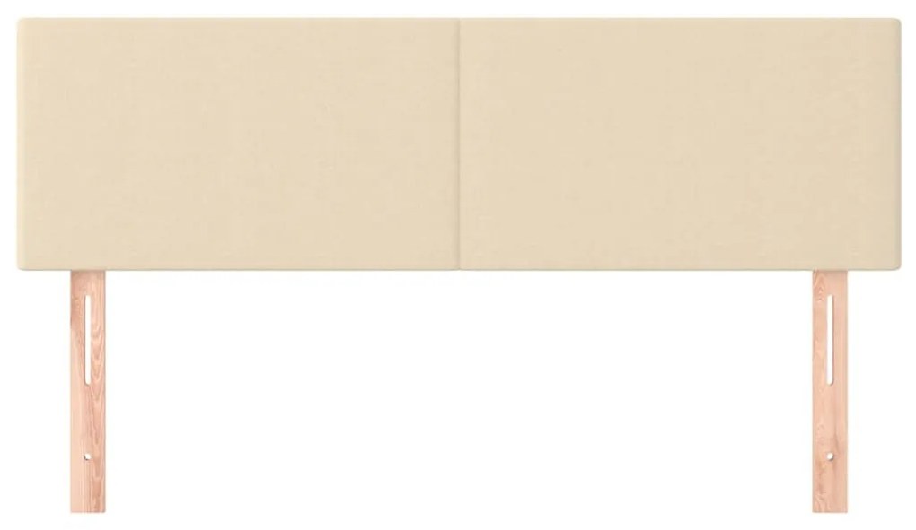 2 db krémszínű szövet fejtámla 72 x 5 x 78/88 cm