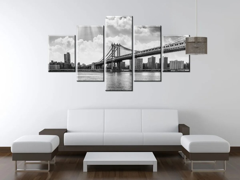 Gario Vászonkép Brooklyn New York - 5 részes Méret: 125 x 70 cm