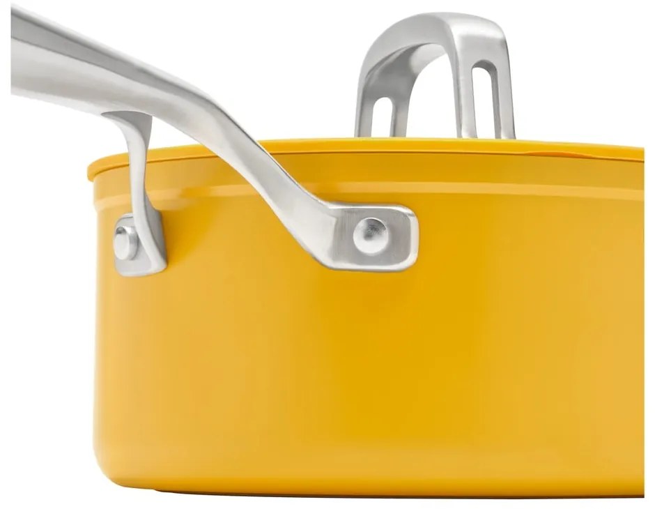 Indukciós tűzhelyhez alkalmas edény fedővel-kerámia felülettel 2,4 l Meda 3.0 – FABINI