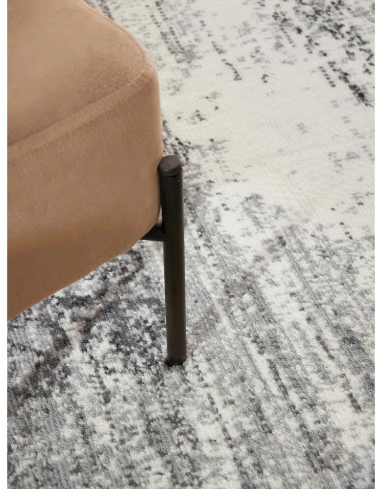 Szürke-krémszínű kerek szőnyeg ø 120 cm Gloria Lydia – Hanse Home