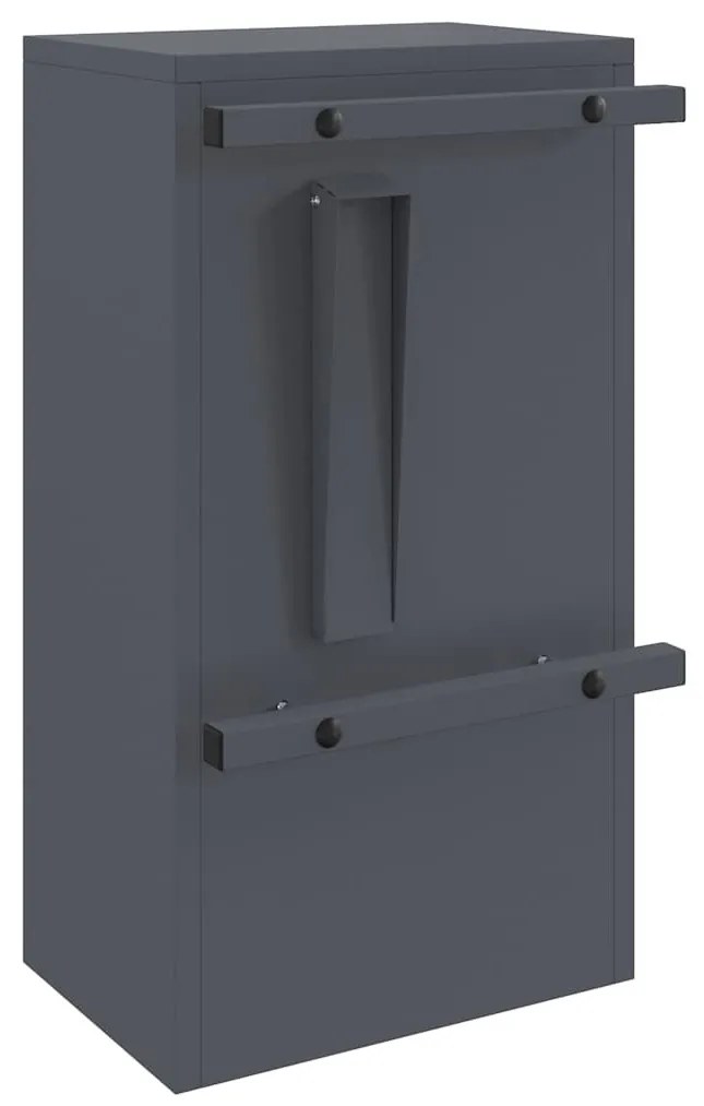 postaláda Antracit 30 x 23 x 55 cm Acél