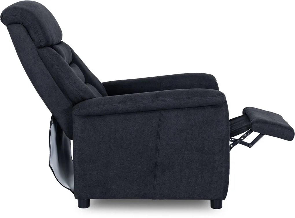 TV és Relaxfotel Fekete Színben. NORDI