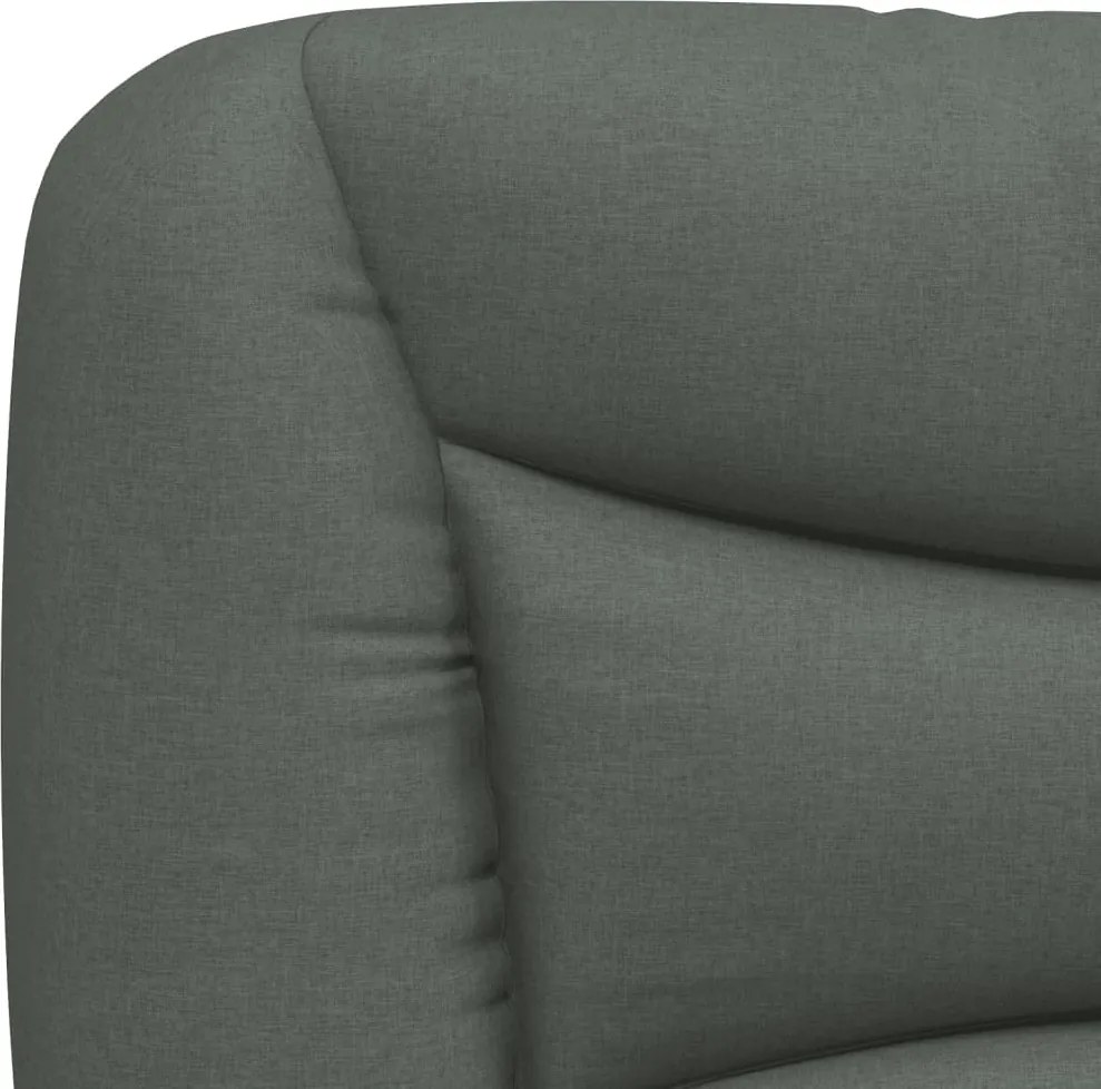 sötétszürke szövet fejtámla párna Hvar 120 cm