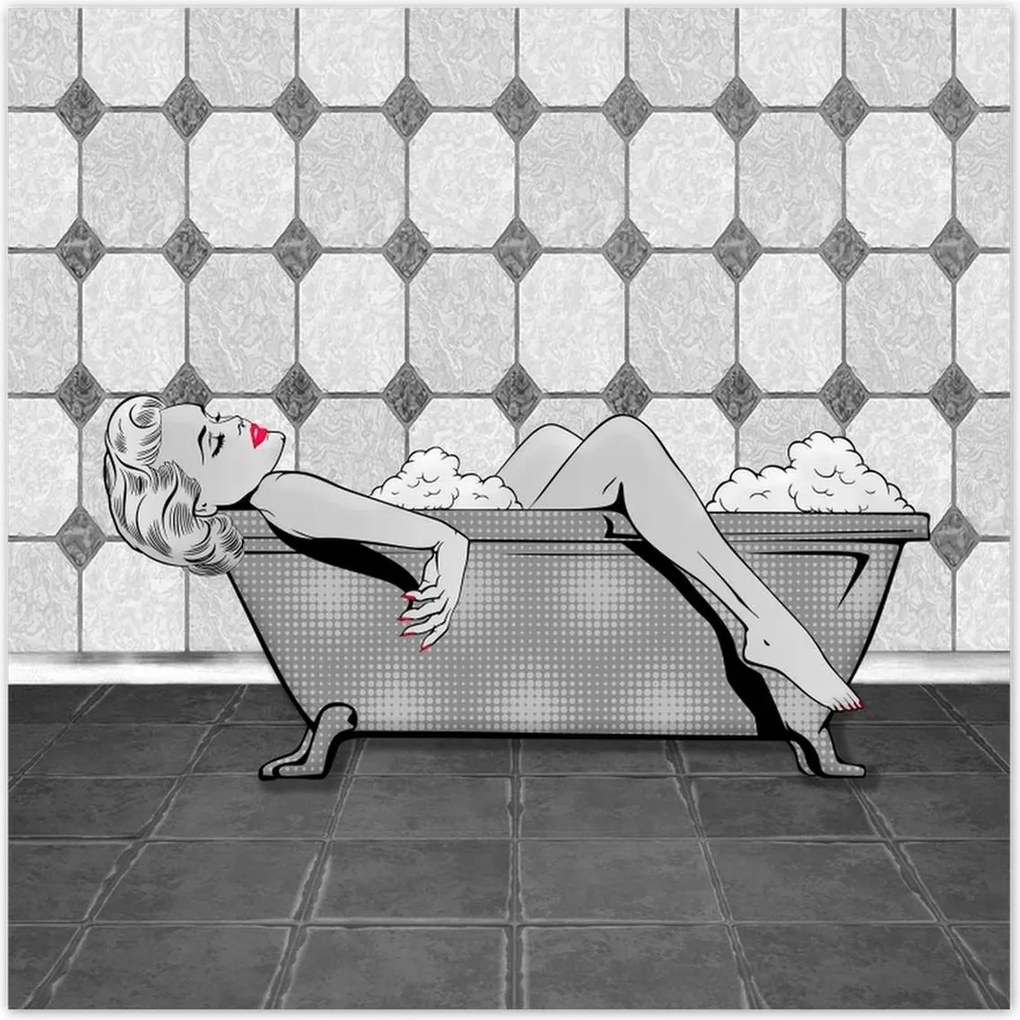 Poszterek 100x100 Marylin Monroe a kádban