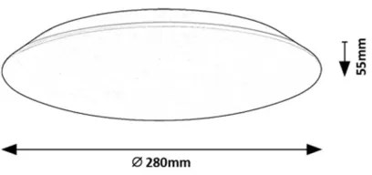 Rabalux 71123 - RORIK LED mennyezeti lámpatest, 18 W, 230 V, 4000 K, 28 cm