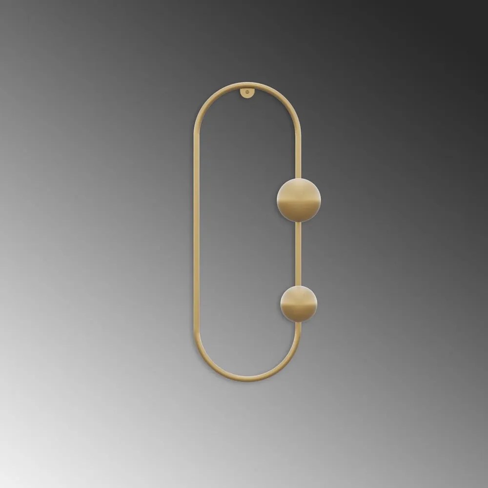 Aranyszínű fém fali fogas Dama – Kalune Design