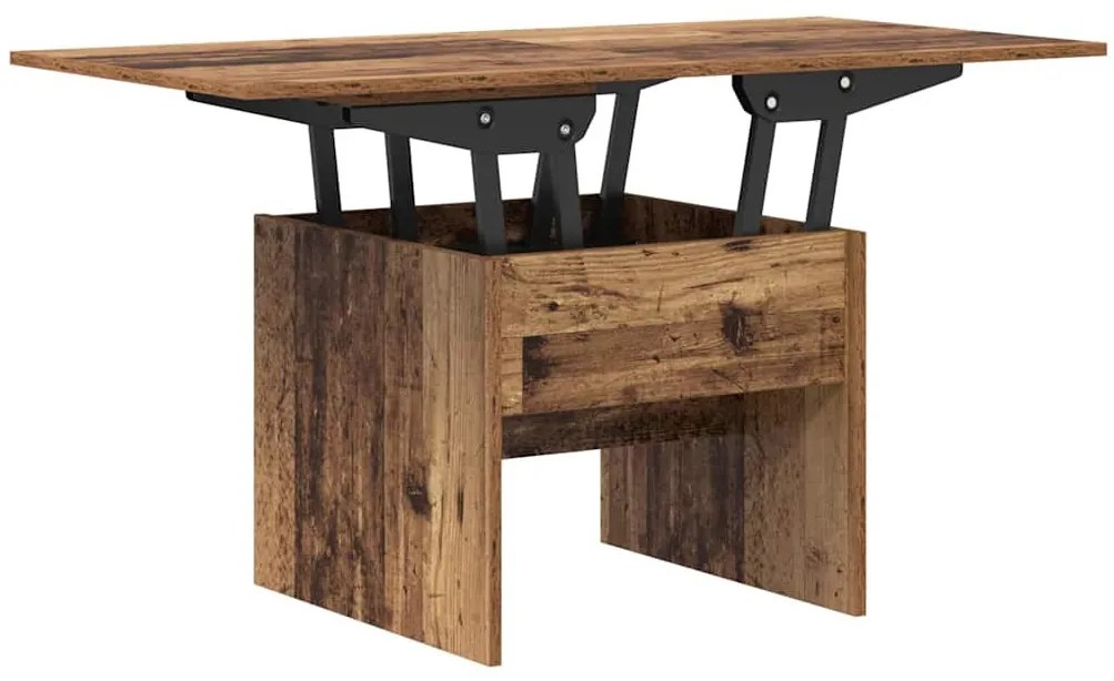 vidaXL Dohányzóasztal Öreg fa 55 x 54,5 x 45 cm Faanyag