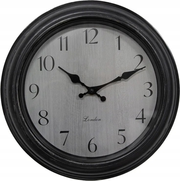 Barna vintage stílusú falióra London felirattal 30x4 cm