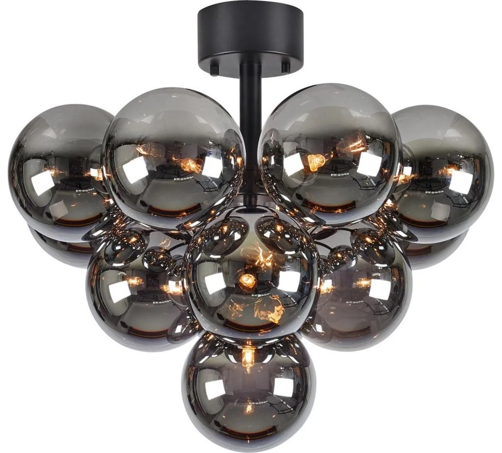 Markslöjd 108845 - Felületre szerelhető csillár MERLOT 13xG9/18W/230V átm. 56 cm fekete/füstszínű