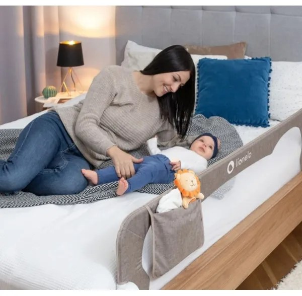 Lionelo - Biztonsági ágy korlát EVA szürke