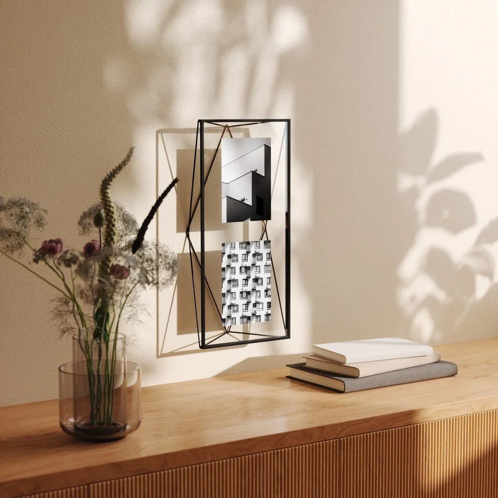 Fekete fém álló-fali képkeret 48x23 cm Prisma – Umbra