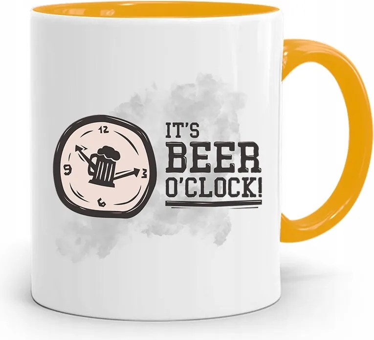 Alkoholista Részegeknek Sárga Ajándék Bögre fényképes nyomtatással