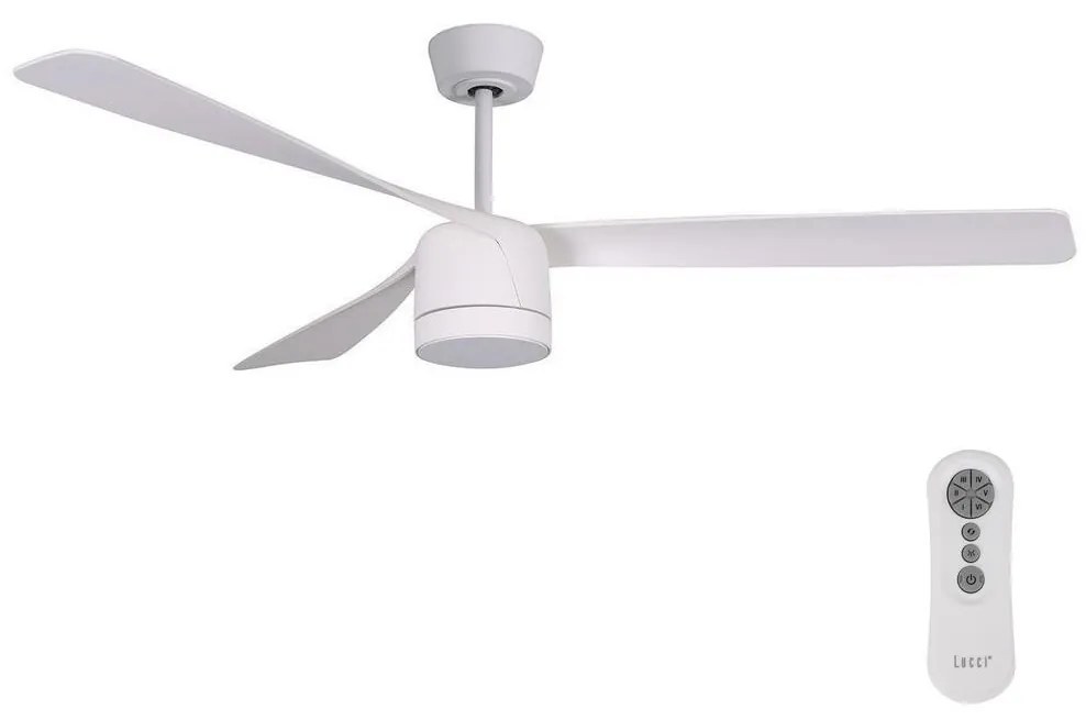 Lucci air 213280 - Mennyezeti ventilátor PEREGRINE 1xGX53/12W/230V fehér + távirányító