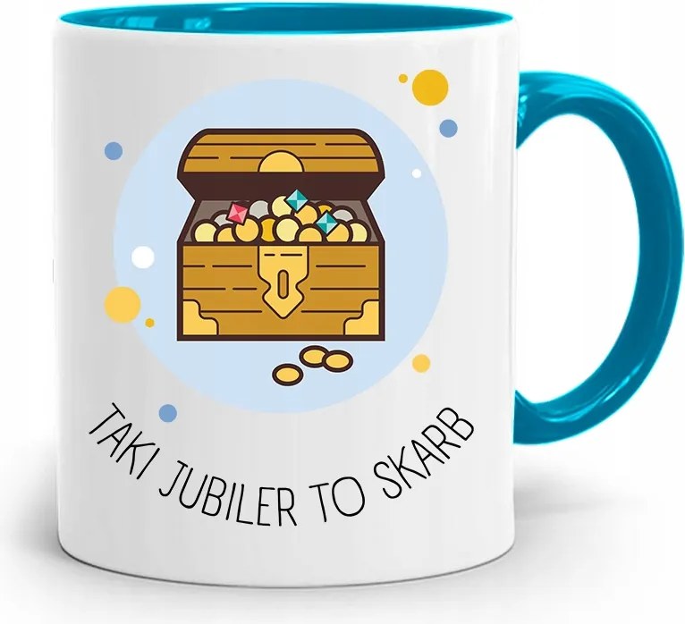 Ékszerésznek Kék Bögre Egy Ilyen Ékszer Kincs, fényképes nyomtatással