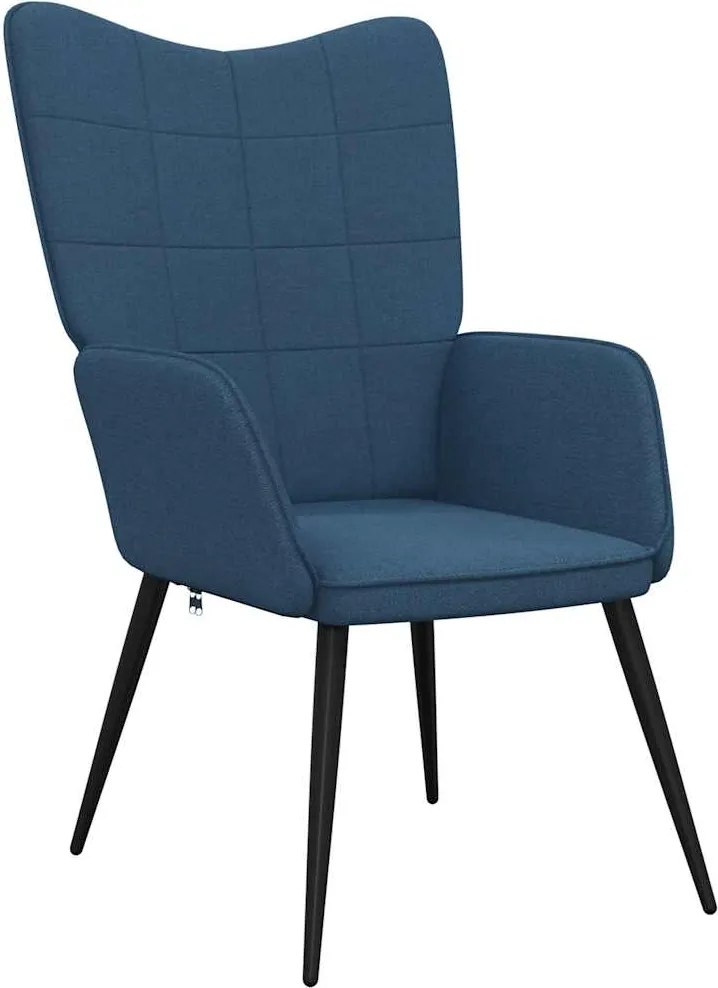 vidaXL kék szövet pihenőfotel
