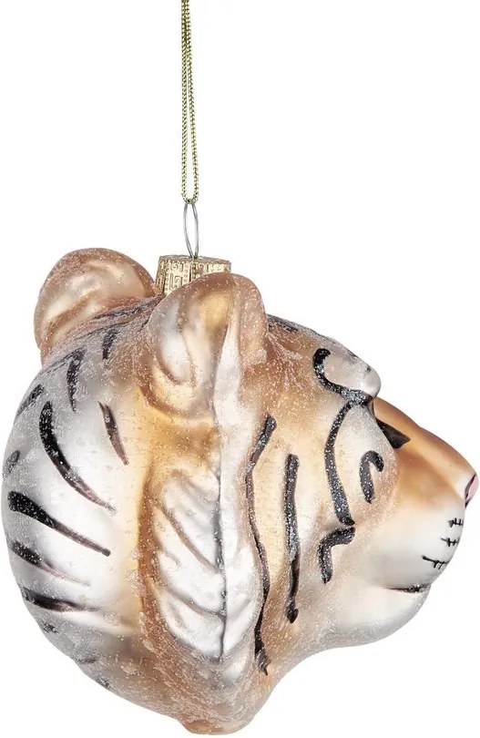 HANG ON üveg karácsonyfadísz, tigris