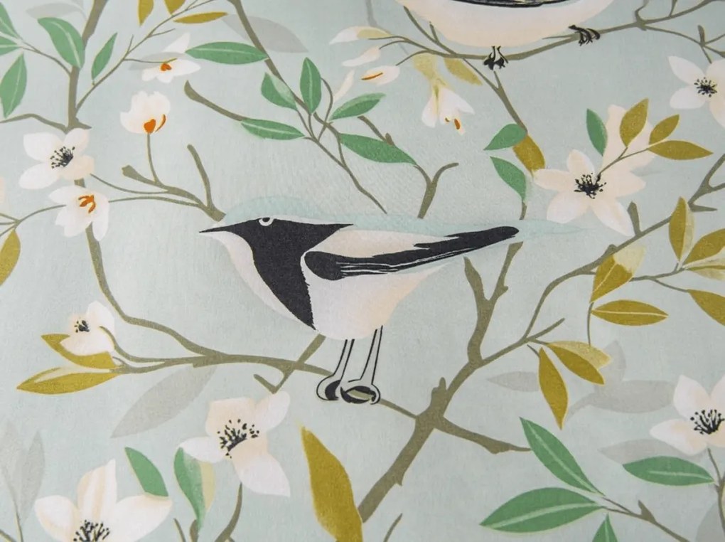 Mikroszálas ágyneműhuzat FLORIBIRD zöld Ágyneműhuzat mérete: 70 x 90 cm | 140 x 200 cm