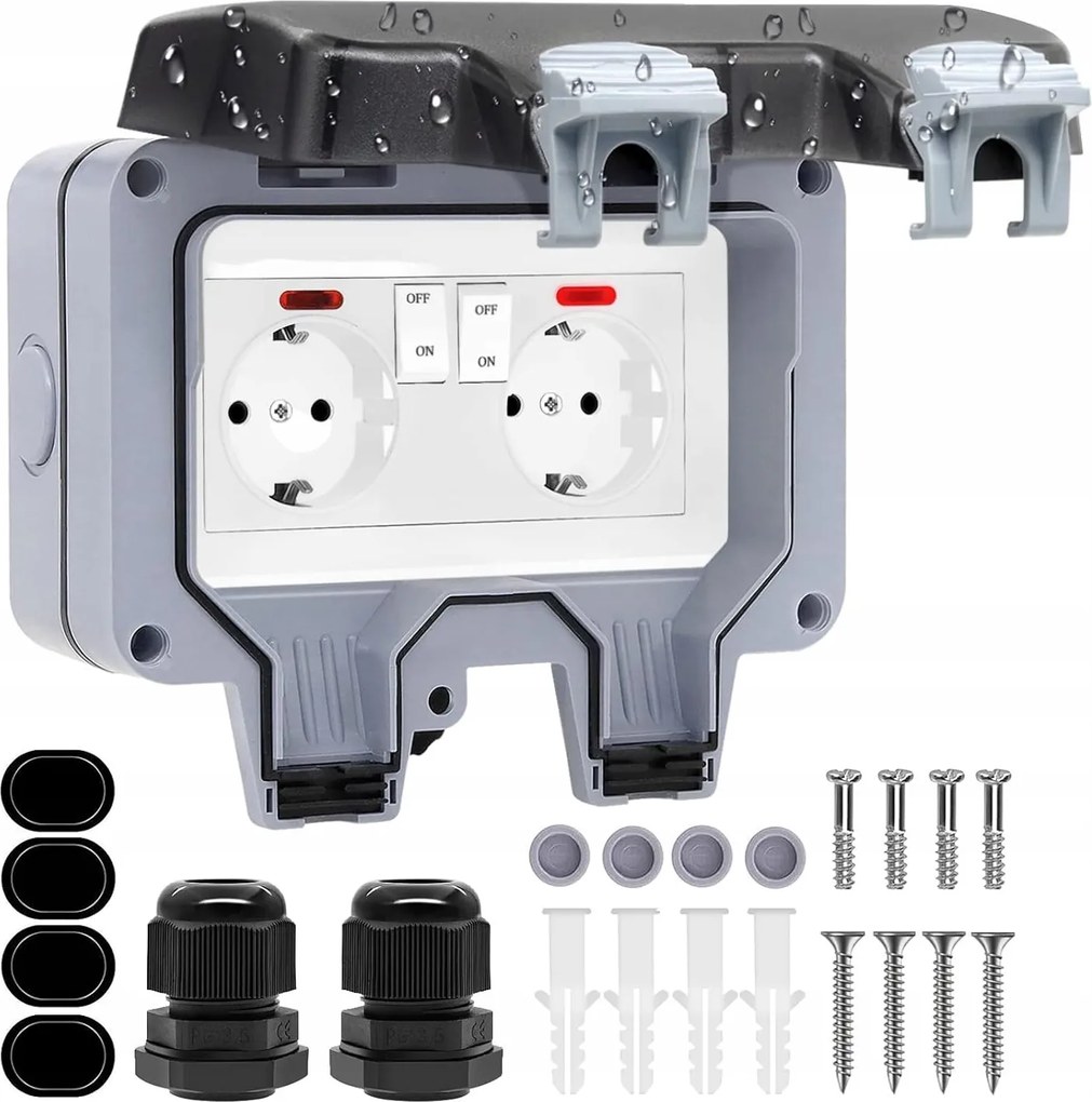 Fali Elektromos Aljzat Külső Kapcsolók Falra Szerelhető Aljzat Pro