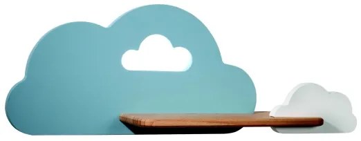 LED gyerekszoba fali lámpa CLOUD polccal LED/5W/230V kék-fehér
