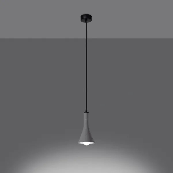 Sollux SL.1223 - Csillár zsinóron REA 1xE14/12W/230V beton