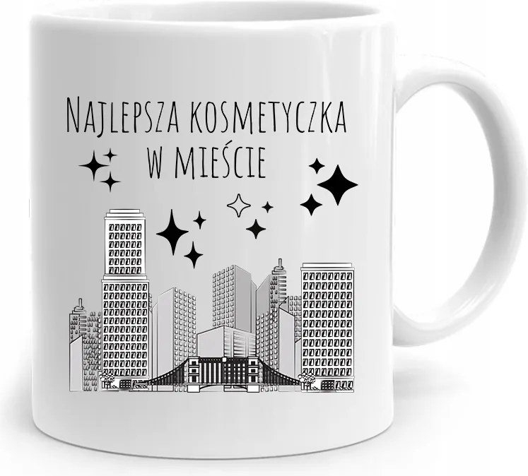 Bögre Ajándék Kozmetikusnak A Legjobb A Városban fényképes nyomattal