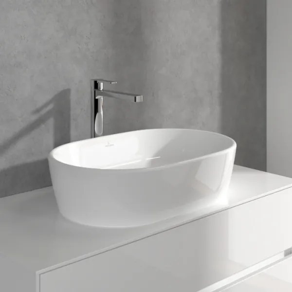 Villeroy & Boch TVW10300500061-Mosdócsaptelep+leeresztőgarnitúra ARCHITECTURA 32,9 cm bal króm