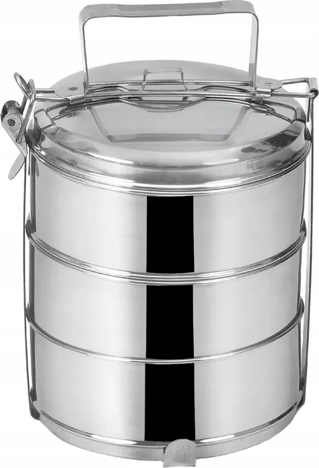 Ebédlőtál Acél Ételtároló 3 szintes Orion 3x1,3 L