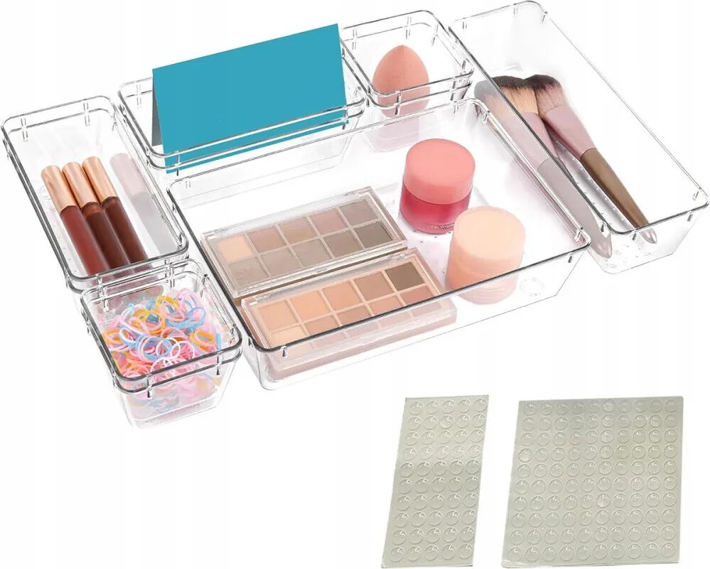 36x Rendező Moduláris Utántöltők Fiók Evőeszközök Fűszer Készlet