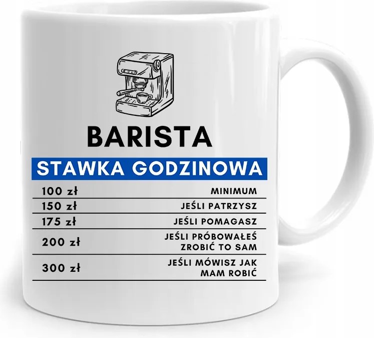 Barista Kávézó Ajándék Bögre fényképes nyomtatással