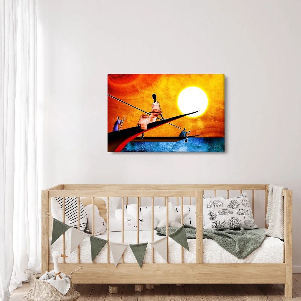 Egy korabeli ősi festmény képe (90x60 cm)