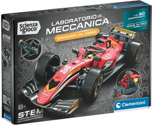 Versenyautó Red Mechanics építőjáték Clementoni