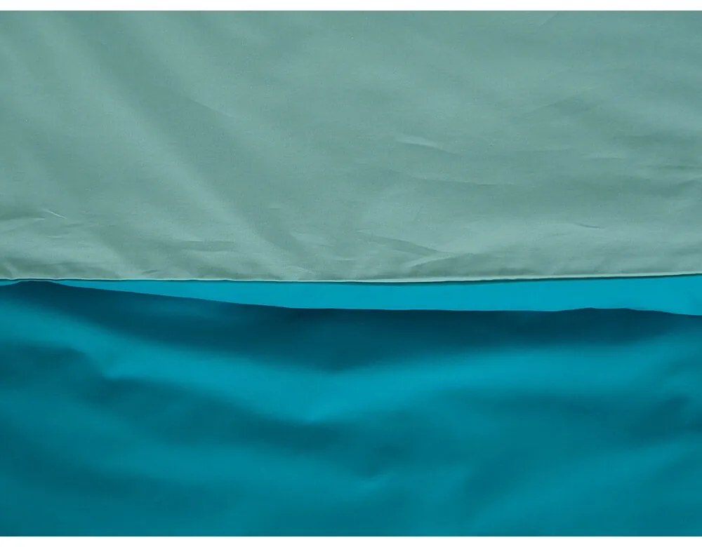 B.E.S. Petrovice Pamut ágynemű Double face türkiz/olajzöld