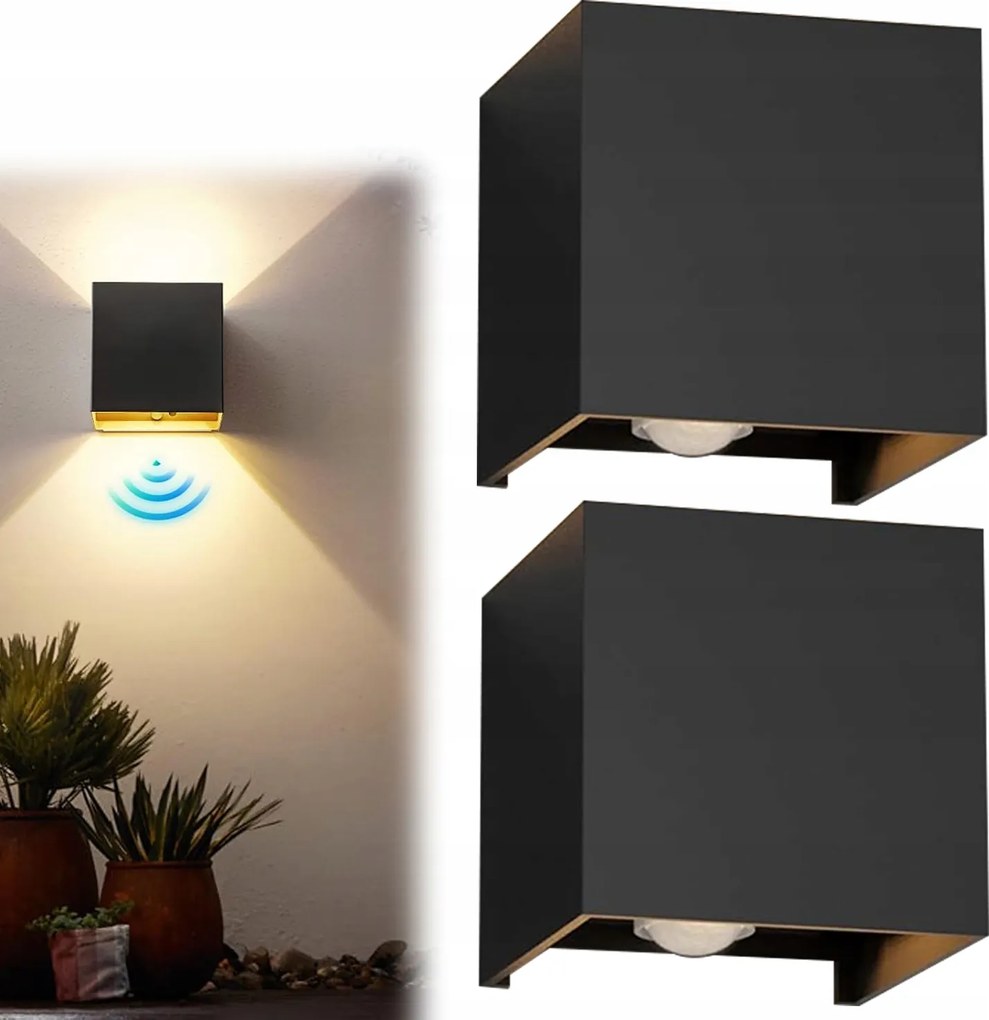 Kerti Lámpa Fali Led Lámpatest Homlokzati Fali lámpa Kültéri Felső Alsó 12W