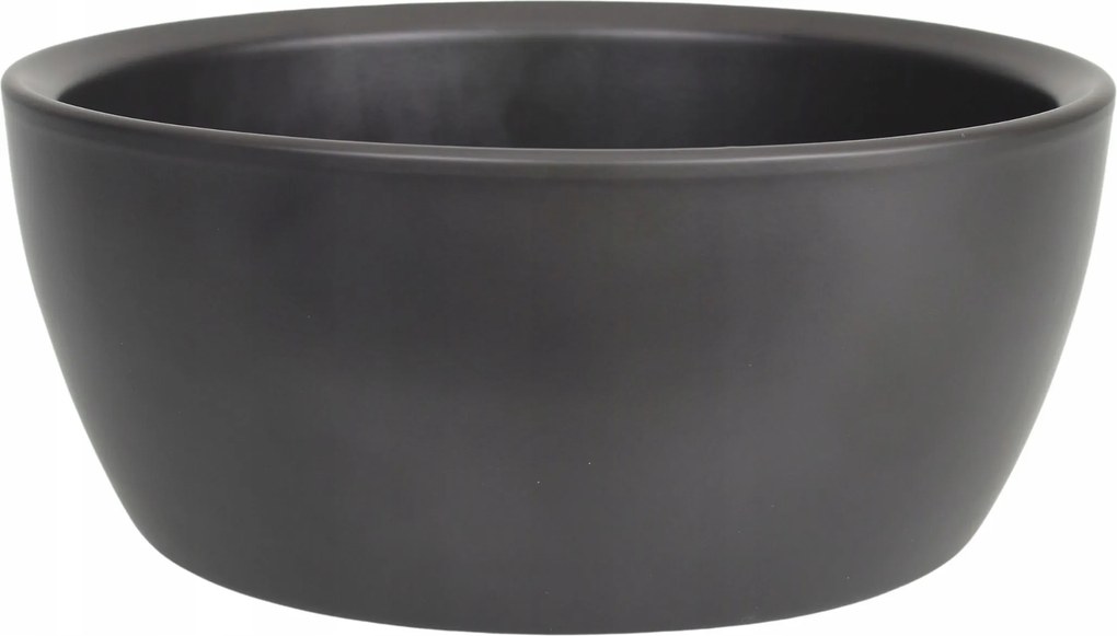 Kerámia tál matt fekete 28x28 cm