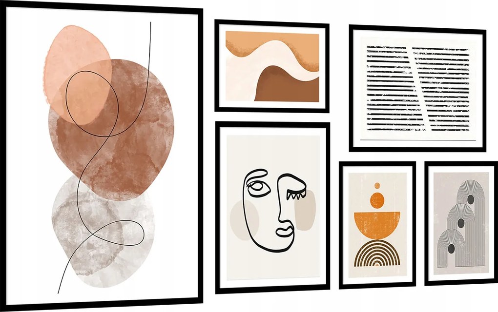 Készlet 6db-os Képek Poszterek Keret Nélkül KP183