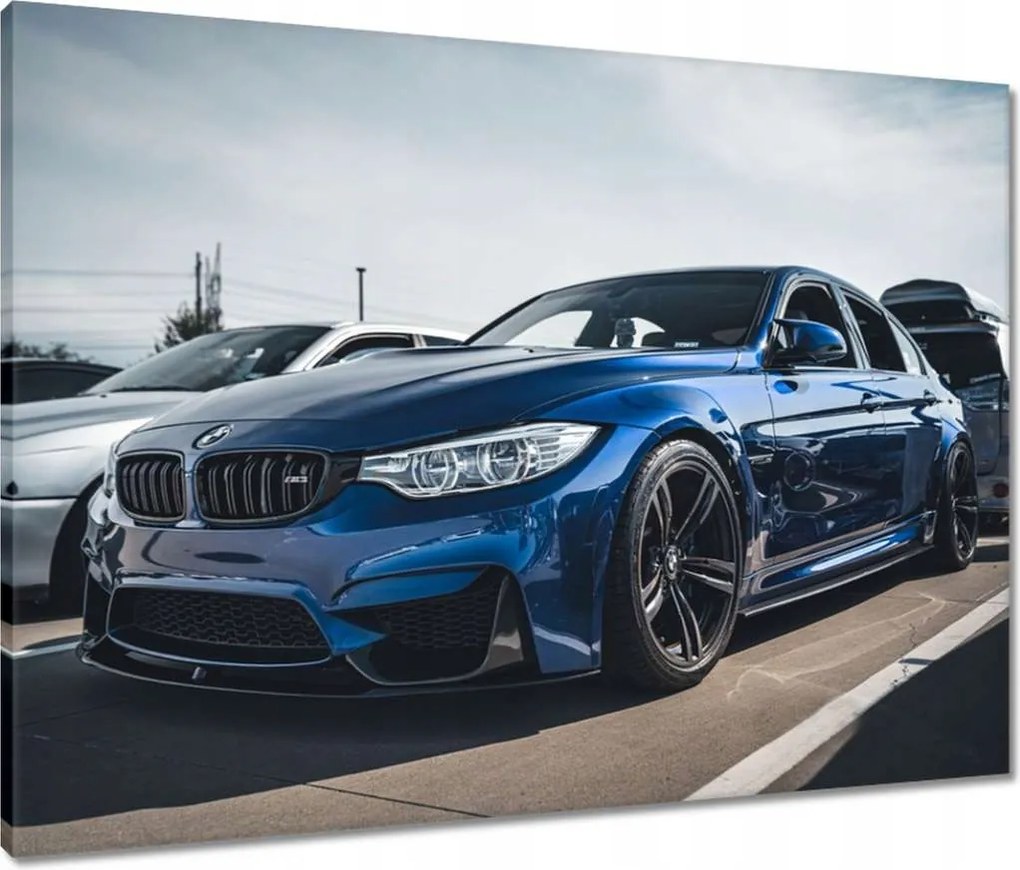 Vászonkép 80x60 Kék Bmw M3 Auto