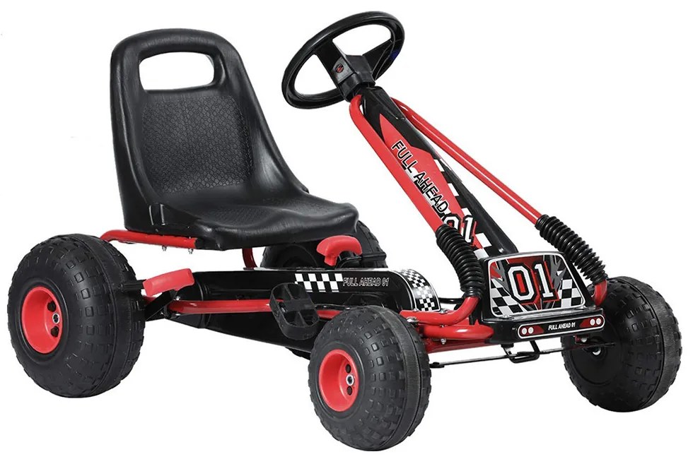 Pedálos gyerek gokart, piros