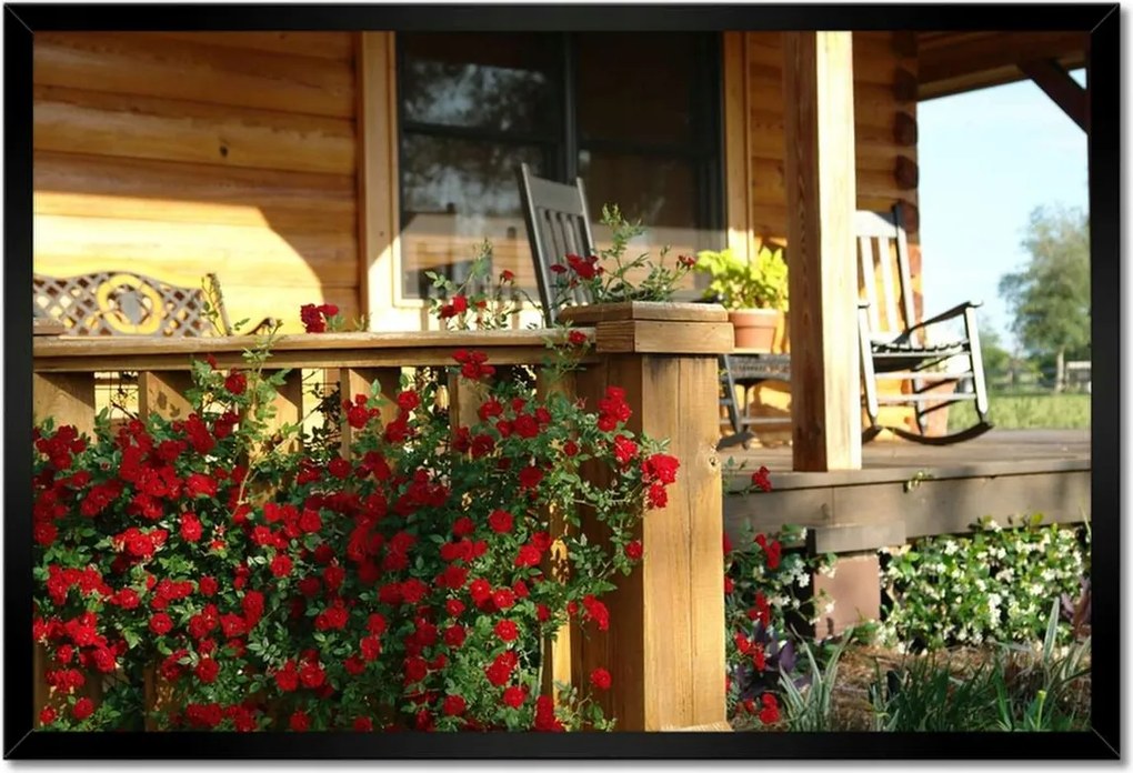 Poszterek keretben 60x40 Fa veranda