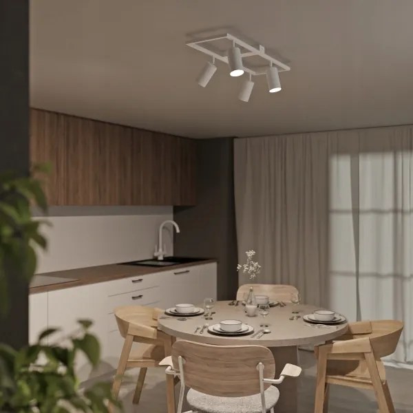 Spotlámpa 4xGU10/30W/230V fehér