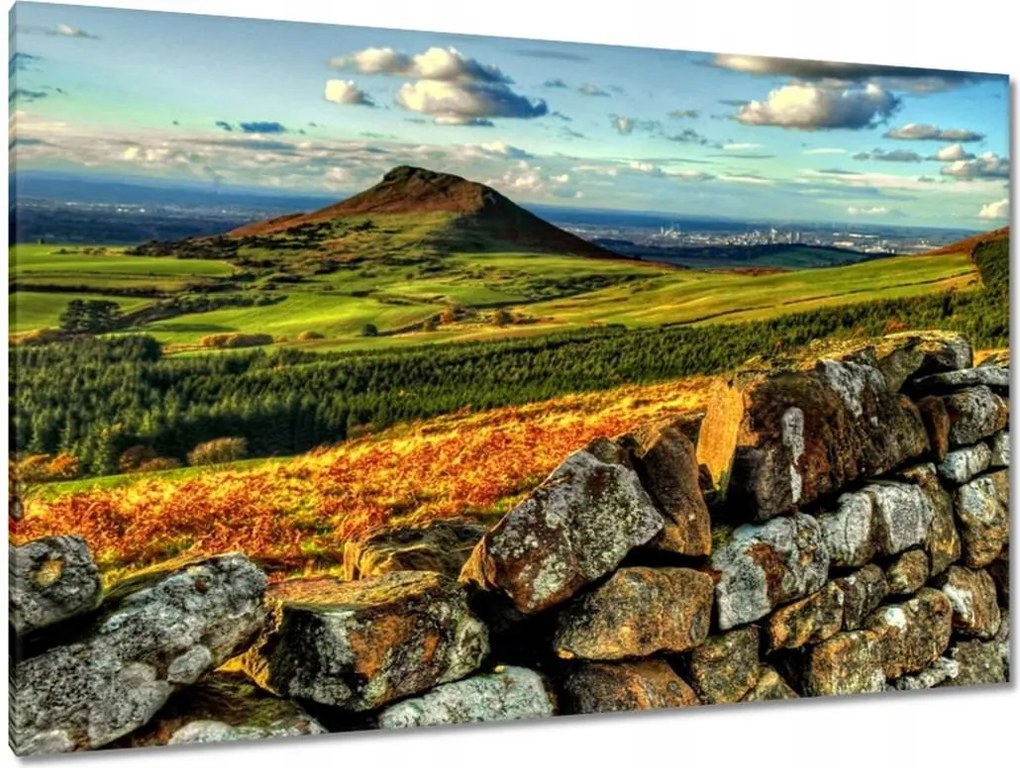 Vászonkép 120x80 Tájkép hegyek sziklák égbolt