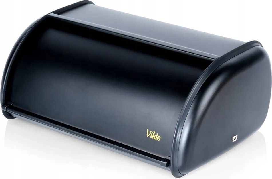 Kenyértartó Acél Fekete Vilde 36 x 23 x 14,5 cm