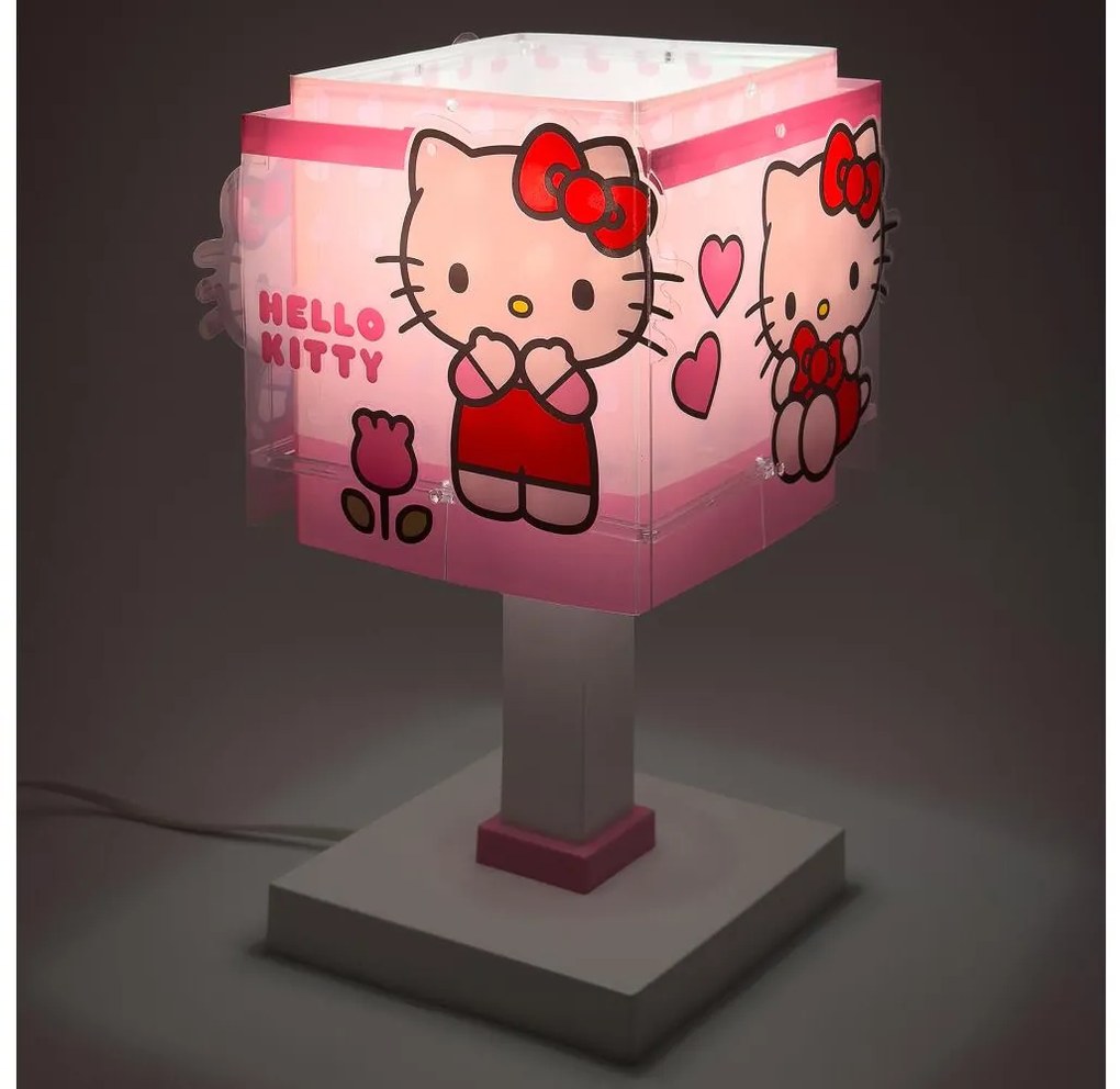 Dalber 73261 - HELLO KITTY LED gyereklámpa 1xG4/4W/230V rózsaszín
